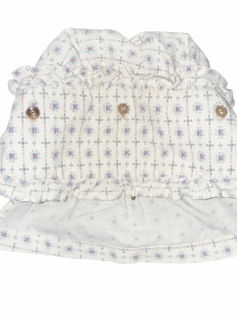 Floral Prairie Bonnet Adult Ruffle Button Cottagecore Pioneer Sun Hat